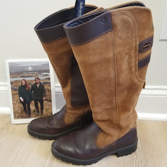Dubarry Clare Country Boot - Walnut - 39 - gently worn - waterproof - slip on - Picture 1 of 10